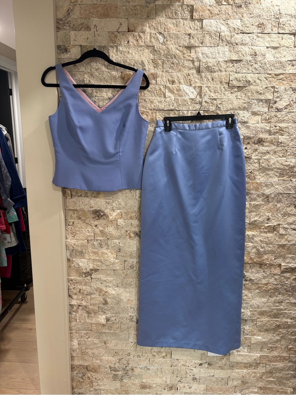 After Six Lavender Two-Piece Maxi Skirt Set 10